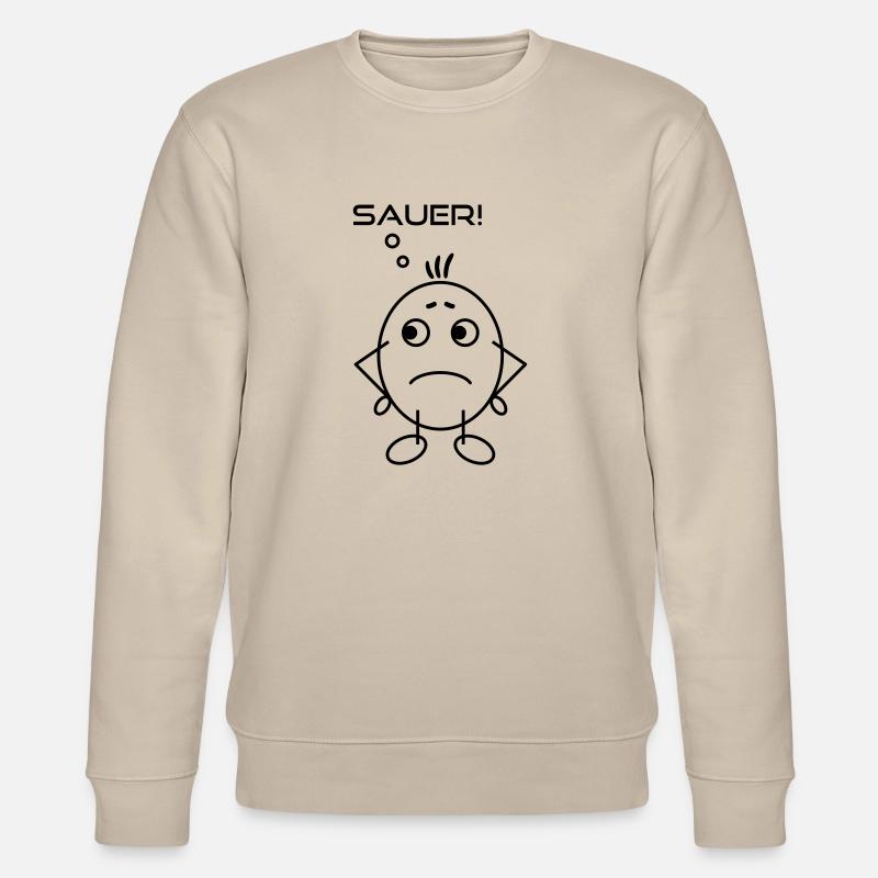 Eierkopf sauer - Stanley/Stella Unisex Bio-Sweatshirt CHANGER  - Beige