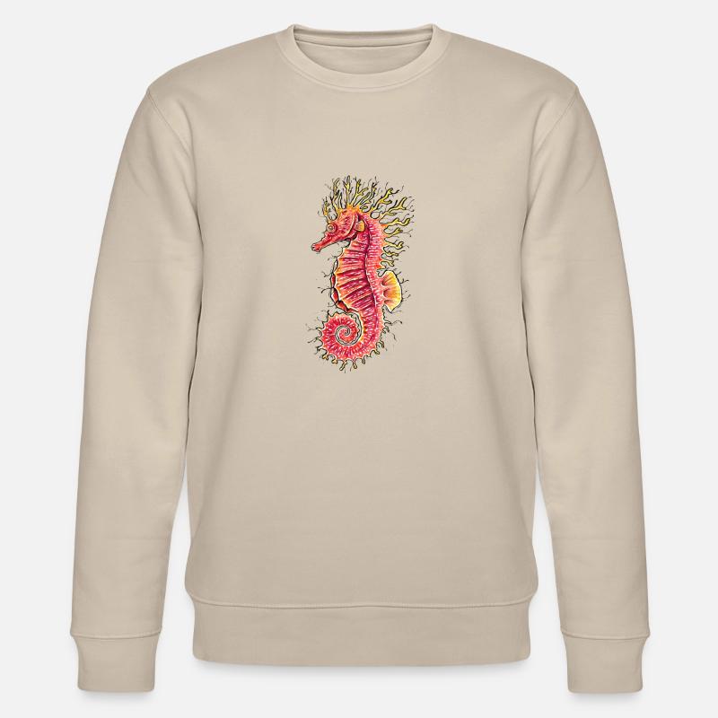 Seepferdchen - Stanley/Stella Unisex Bio-Sweatshirt CHANGER  - Beige