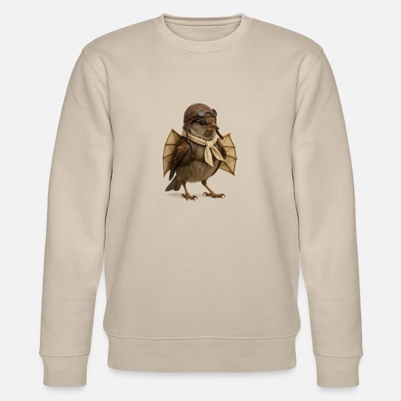 Berblinger Spatz | Ulmer Spatzen - Stanley/Stella Unisex Bio-Sweatshirt CHANGER  - Beige