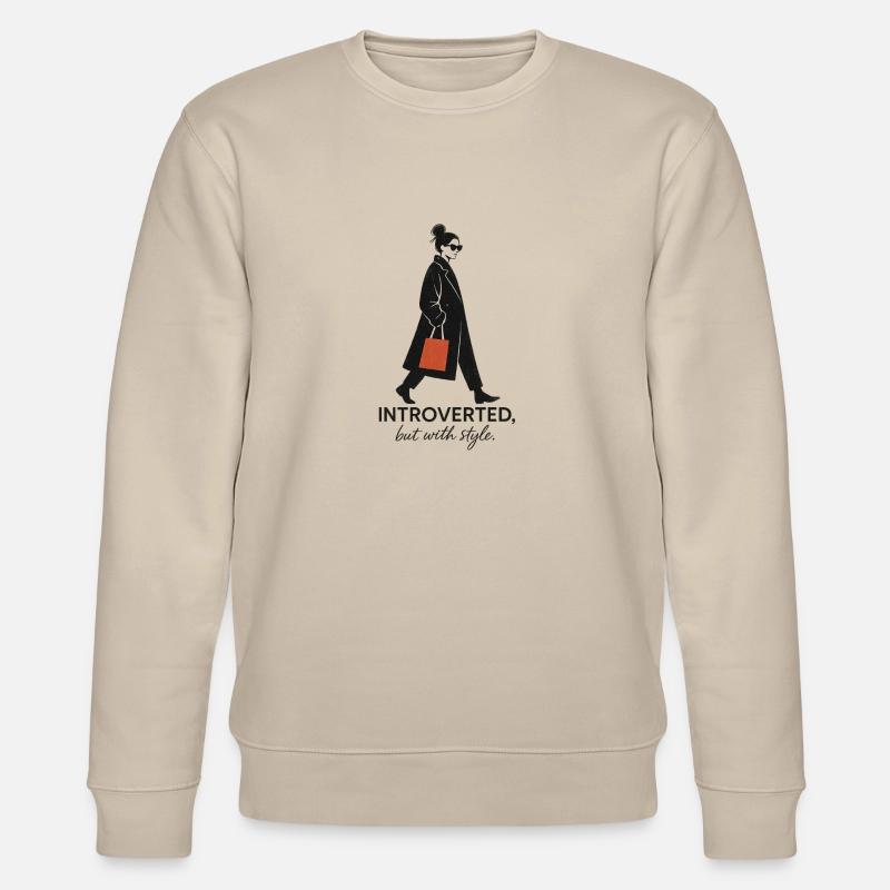 Introvertiert, aber mit Stil. - Stanley/Stella Unisex Bio-Sweatshirt CHANGER  - Beige