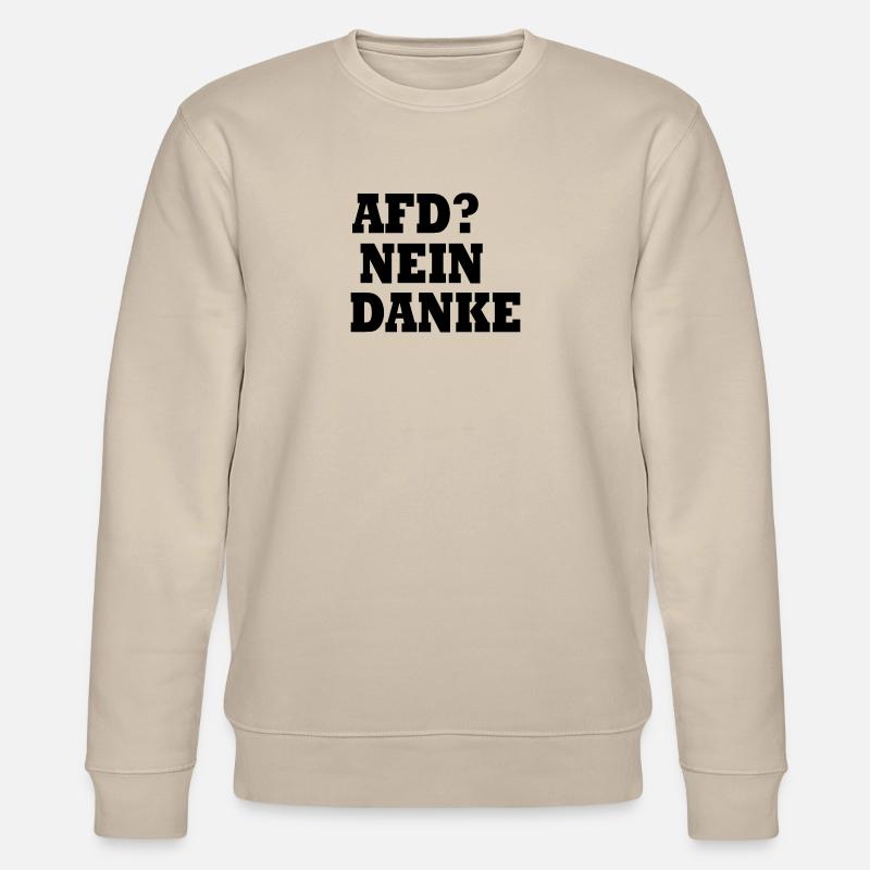 Afd nein danke - Stanley/Stella Unisex Bio-Sweatshirt CHANGER  - Beige