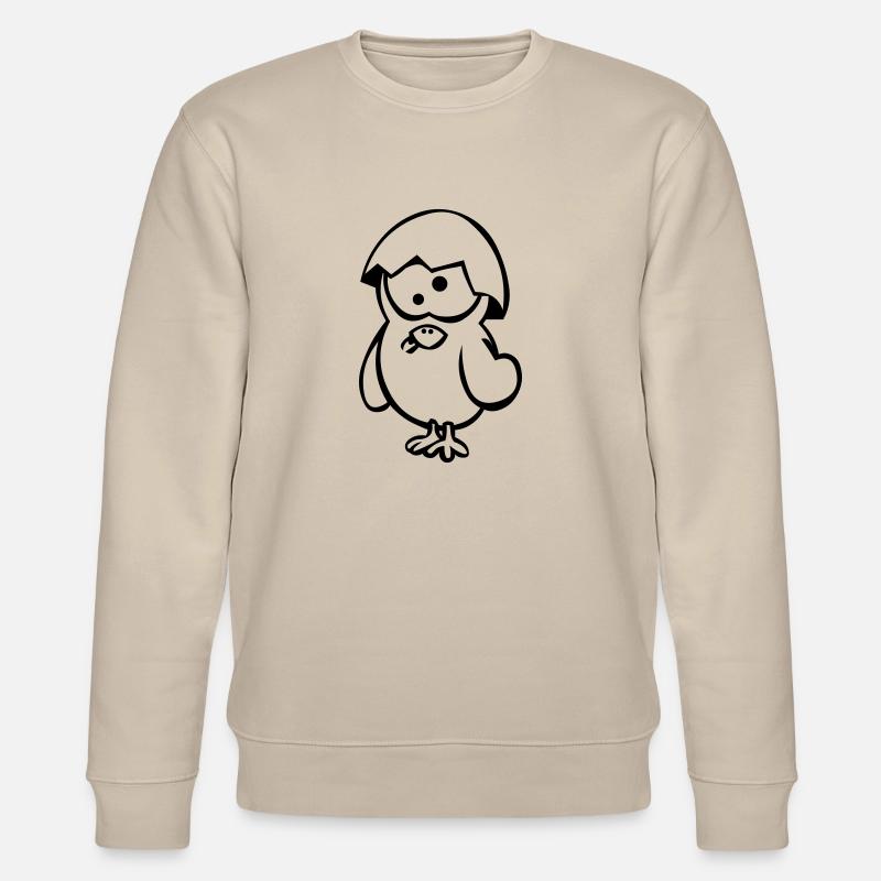 Crazy Chick - Stanley/Stella Unisex Bio-Sweatshirt CHANGER  - Beige