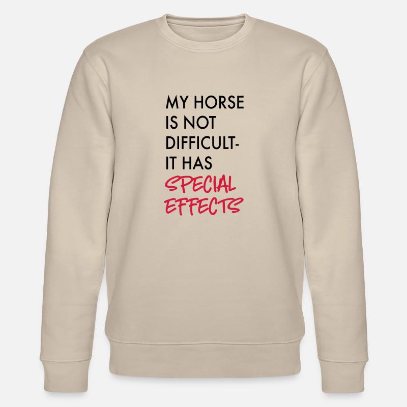Pferd - Stanley/Stella Unisex Bio-Sweatshirt CHANGER  - Beige