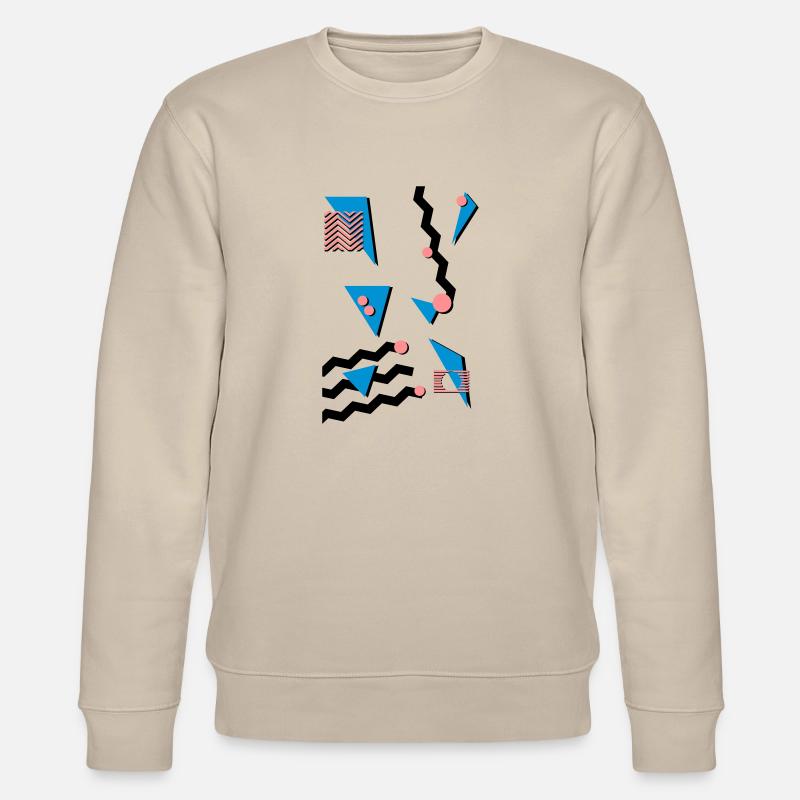 Retro Muster - Stanley/Stella Unisex Bio-Sweatshirt CHANGER  - Beige