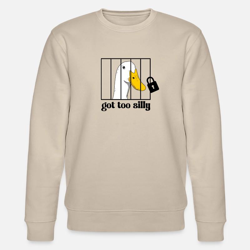 Gans hinter gittern - Stanley/Stella Unisex Bio-Sweatshirt CHANGER  - Beige
