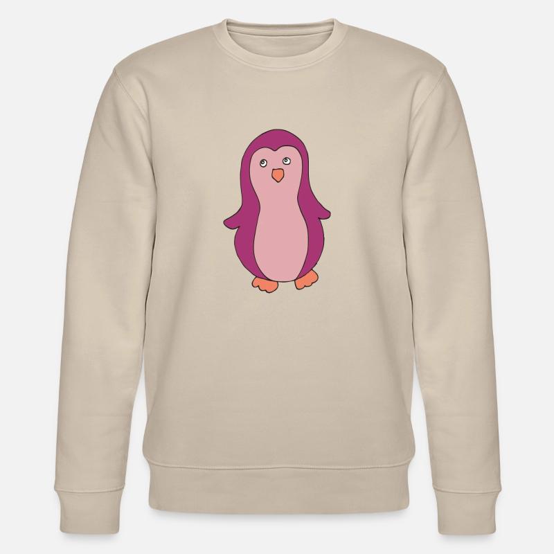 pinguin pink - Stanley/Stella Unisex Bio-Sweatshirt CHANGER  - Beige