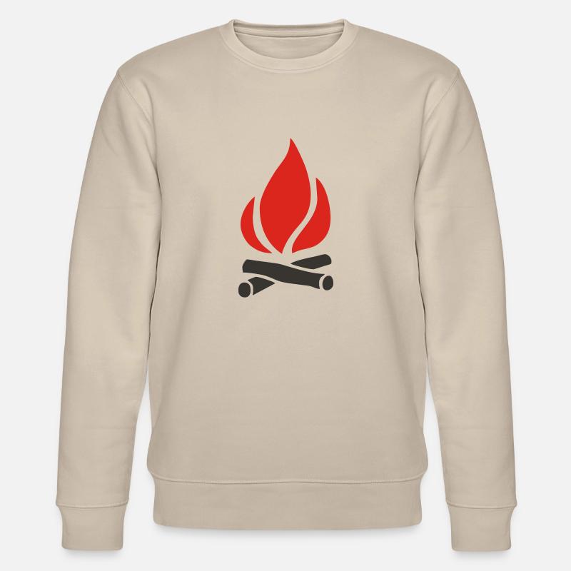 Lagerfeuer - Stanley/Stella Unisex Bio-Sweatshirt CHANGER - Beige