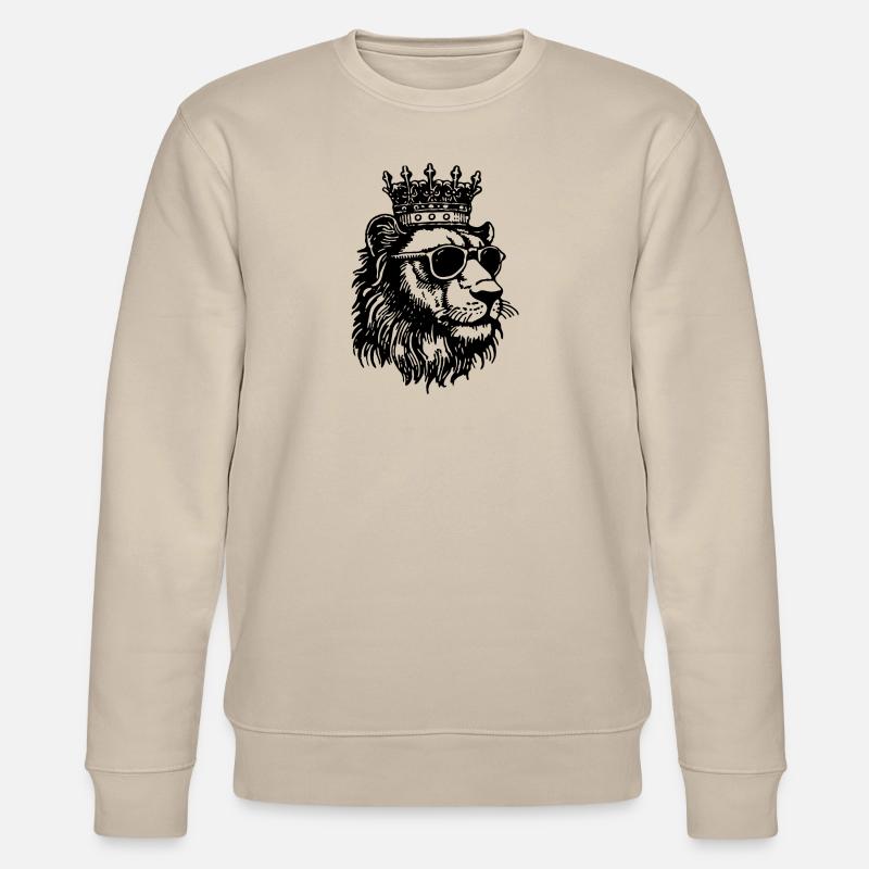 Löwe Löwenkopf - Stanley/Stella Unisex Bio-Sweatshirt CHANGER  - Beige