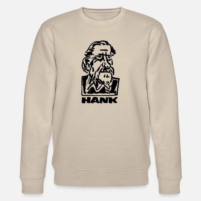 Porträt Hank Bukowski - Stanley/Stella Unisex Bio-Sweatshirt CHANGER  - Beige
