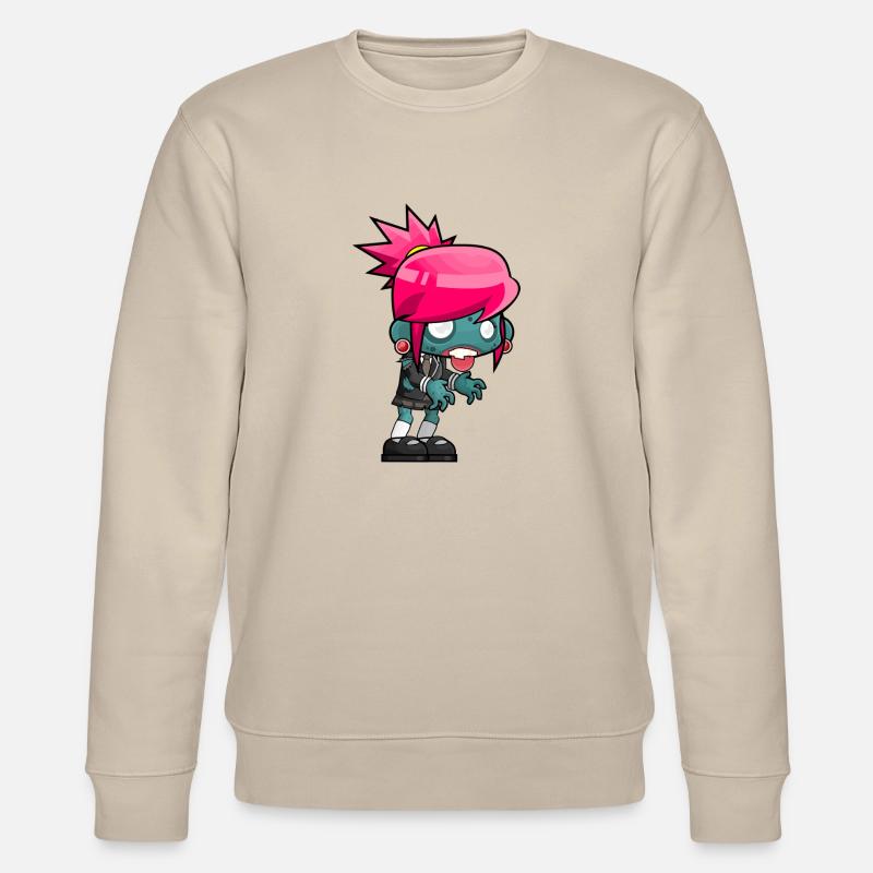 Zombie Comic - Stanley/Stella Unisex Bio-Sweatshirt CHANGER  - Beige