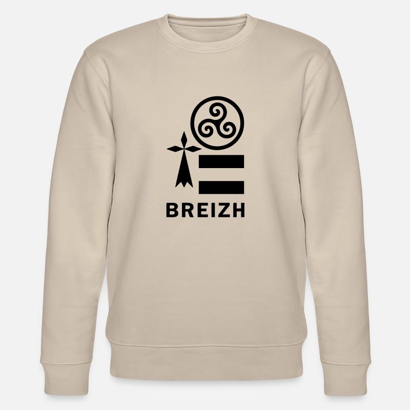 breizh Design - Stanley/Stella Unisex Bio-Sweatshirt CHANGER  - Beige