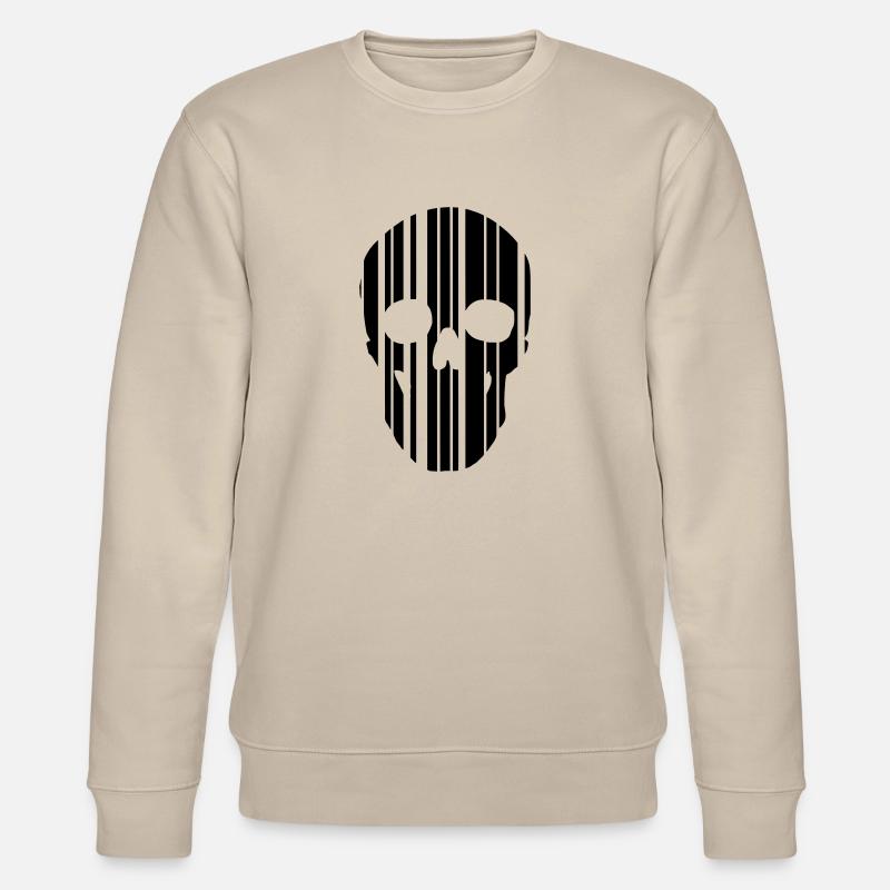 Barcode Schädel - Stanley/Stella Unisex Bio-Sweatshirt CHANGER  - Beige