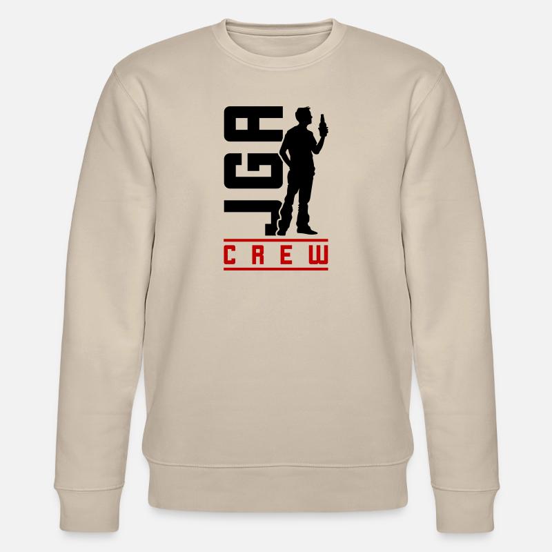 Jga Junggesellenabschied Crew - Stanley/Stella Unisex Bio-Sweatshirt CHANGER  - Beige