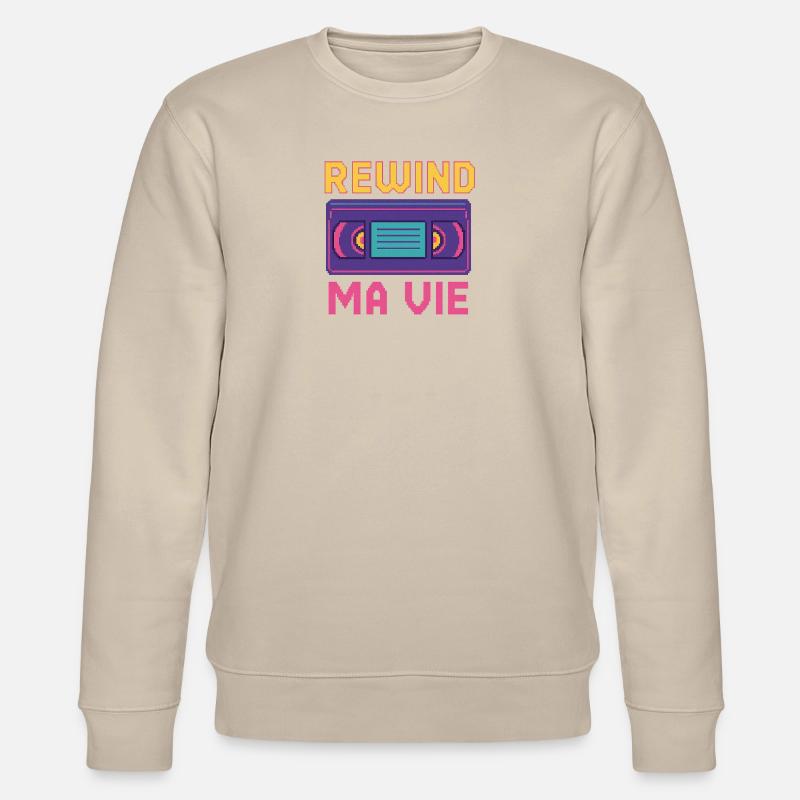 Rewind Ma Vie Cassette Retro - Sweat bio CHANGER Stanley/Stella Unisexe - beige