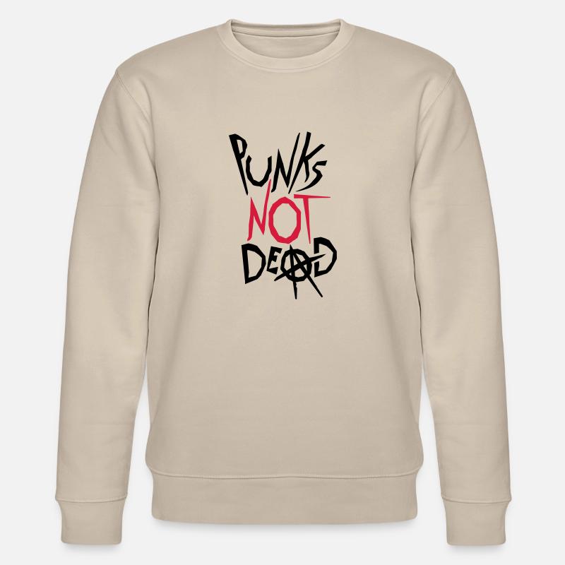 punks pas mort citation - Sweat bio CHANGER Stanley/Stella Unisexe - beige