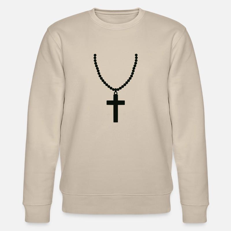 kreuzkette 01 - Stanley/Stella Unisex Bio-Sweatshirt CHANGER - Beige