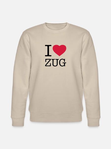 I ♥ ZUG - Stanley/Stella CHANGER Unisex Organic Sweatshirt - beige