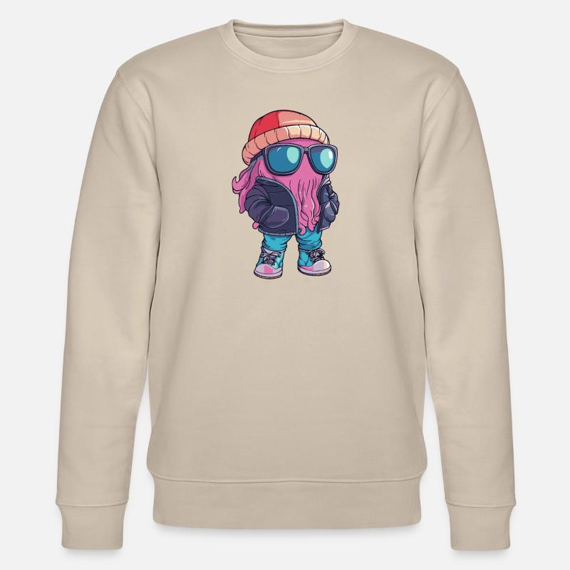 Qualle Cool Comic - Stanley/Stella Unisex Bio-Sweatshirt CHANGER - Beige