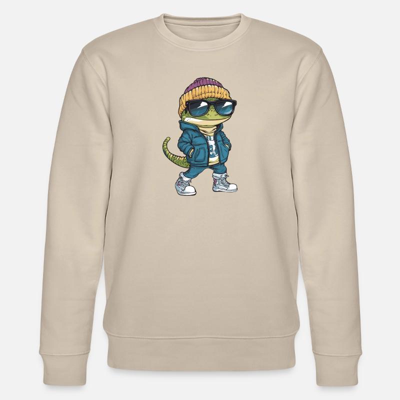 Echse Cool Comic - Stanley/Stella Unisex Bio-Sweatshirt CHANGER  - Beige