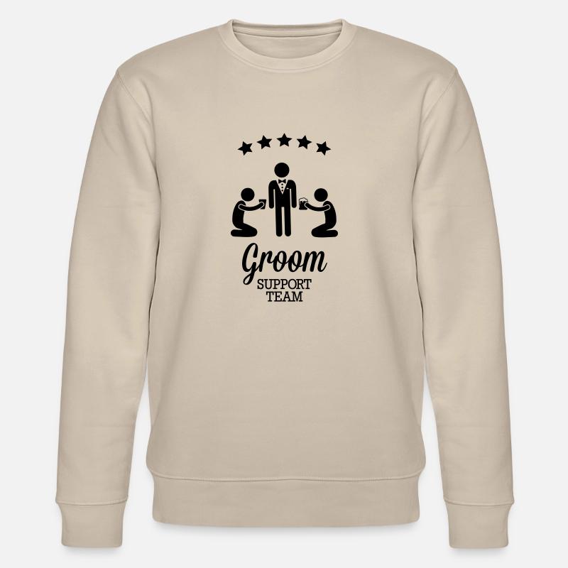 Groom Support Team - Stanley/Stella Unisex Bio-Sweatshirt CHANGER  - Beige