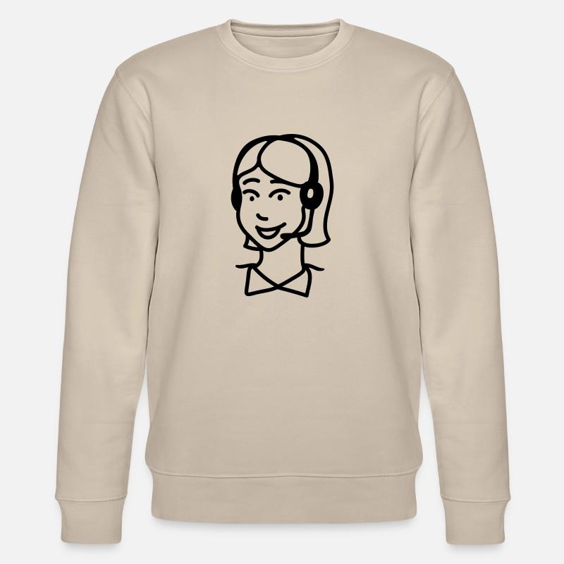 Headset - Line - Stanley/Stella Unisex Bio-Sweatshirt CHANGER  - Beige