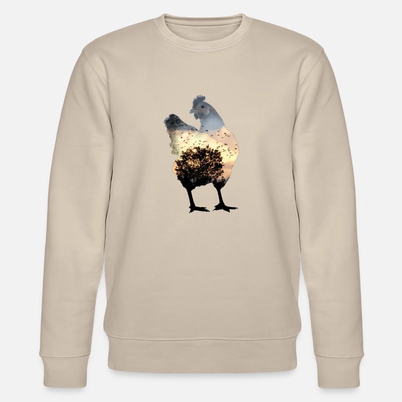 Hühnchen - Stanley/Stella Unisex Bio-Sweatshirt CHANGER  - Beige