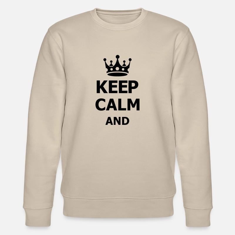 keep calm - Sweat bio CHANGER Stanley/Stella Unisexe - beige