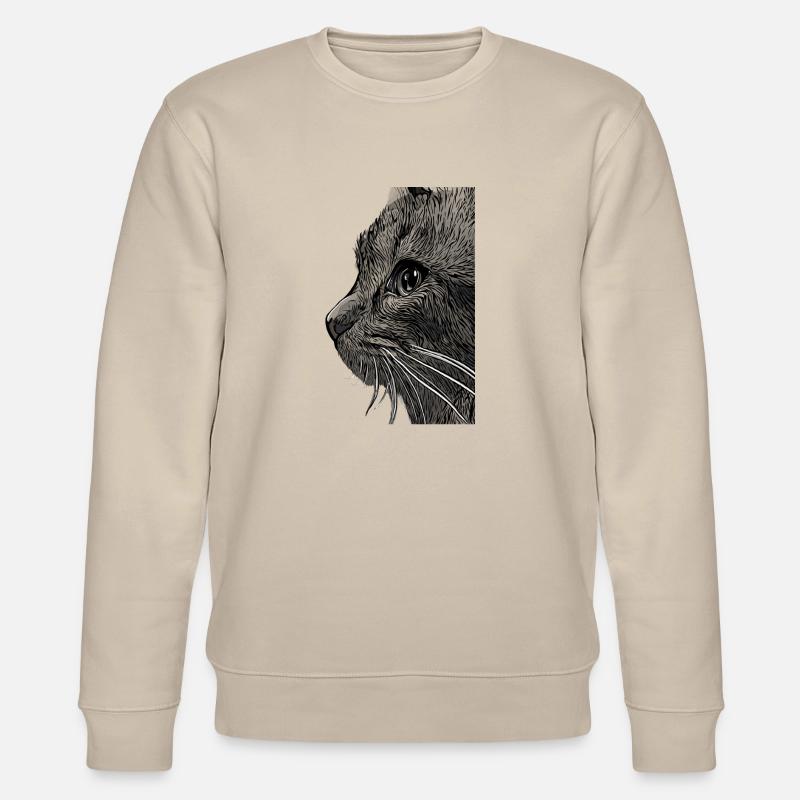 chat chatte - Sweat bio CHANGER Stanley/Stella Unisexe - beige