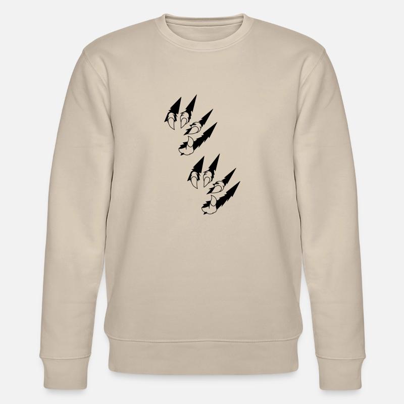 animal claws - Stanley/Stella Unisex Bio-Sweatshirt CHANGER  - Beige
