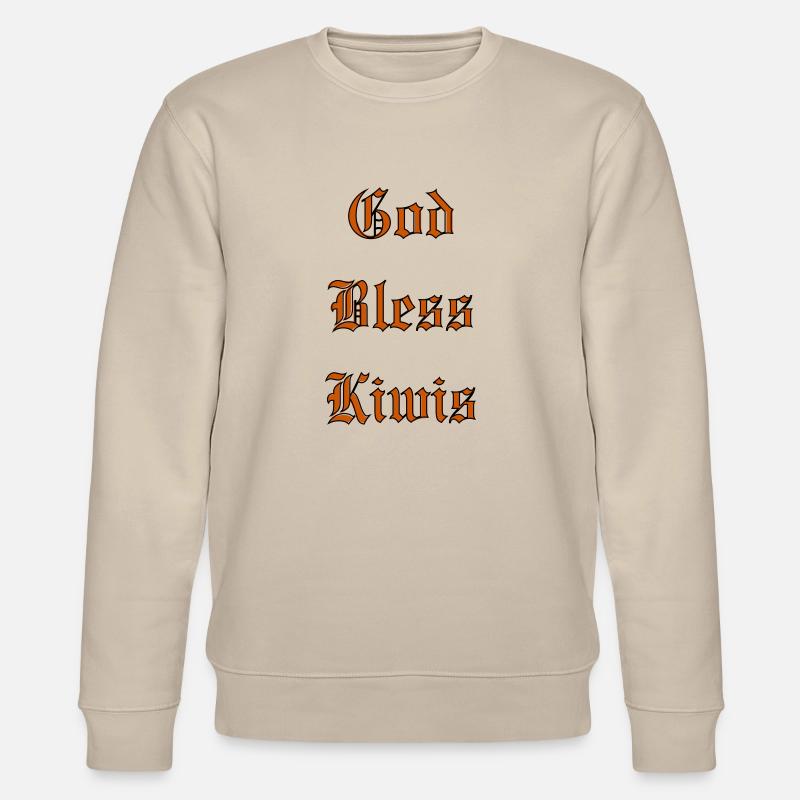 GodBlessKiwis - Stanley/Stella Unisex Bio-Sweatshirt CHANGER  - Beige