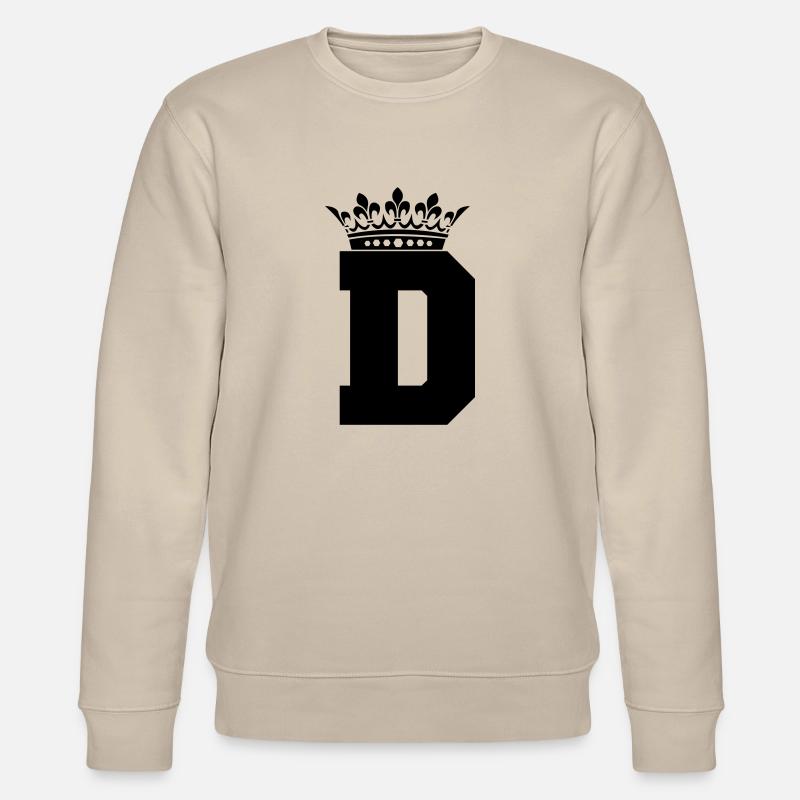 buchstabe D Krone - Stanley/Stella Unisex Bio-Sweatshirt CHANGER  - Beige