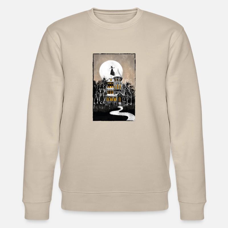 Halloween Haunted Mansion - Stanley/Stella Unisex Bio-Sweatshirt CHANGER  - Beige