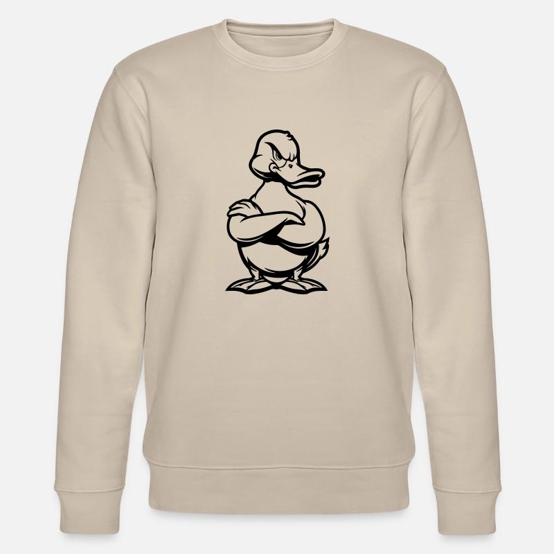 ente duck comic - Stanley/Stella Unisex Bio-Sweatshirt CHANGER  - Beige