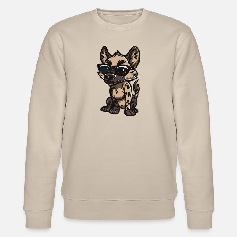 Hyäne Tier - Stanley/Stella Unisex Bio-Sweatshirt CHANGER  - Beige