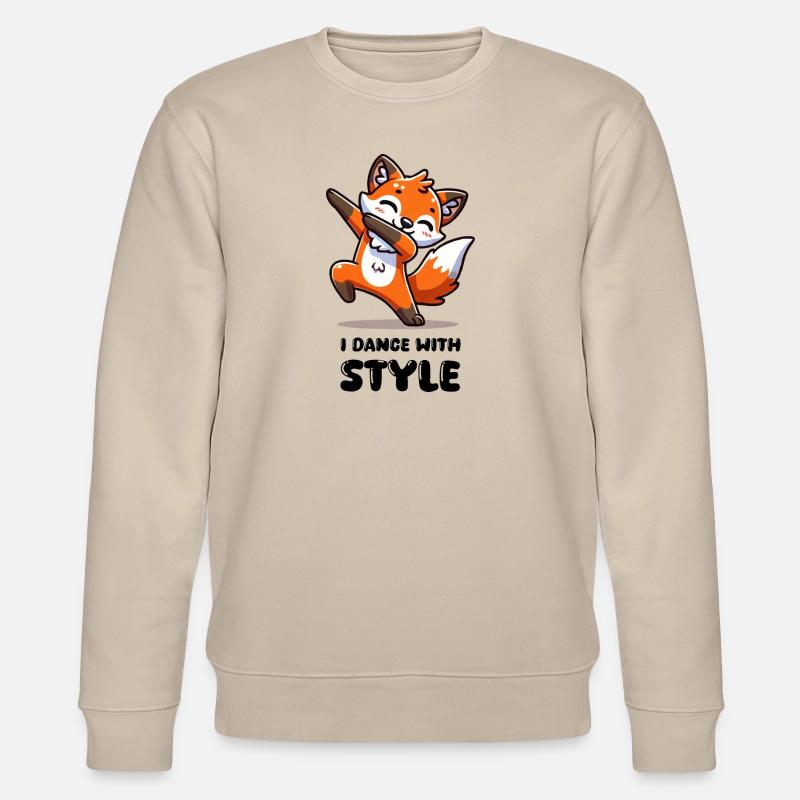 dabbing d’animaux de renard - Sweat bio CHANGER Stanley/Stella Unisexe - beige