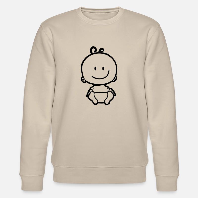 Pictogramme de Bébé - Sweat bio CHANGER Stanley/Stella Unisexe - beige