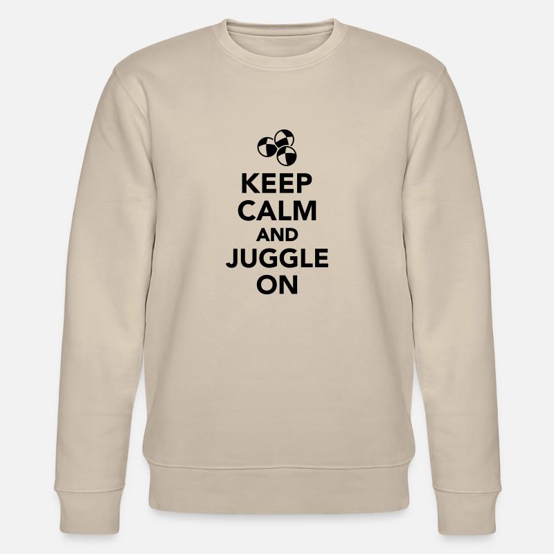 Jonglieren - Stanley/Stella Unisex Bio-Sweatshirt CHANGER  - Beige
