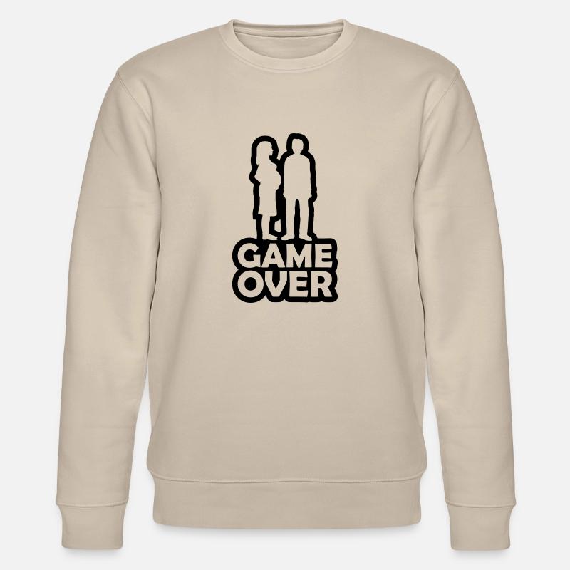 Papa Mama Game Over - Sweat bio CHANGER Stanley/Stella Unisexe - beige