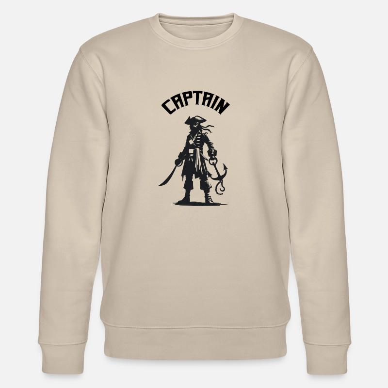 pirat captain - Stanley/Stella Unisex Bio-Sweatshirt CHANGER  - Beige