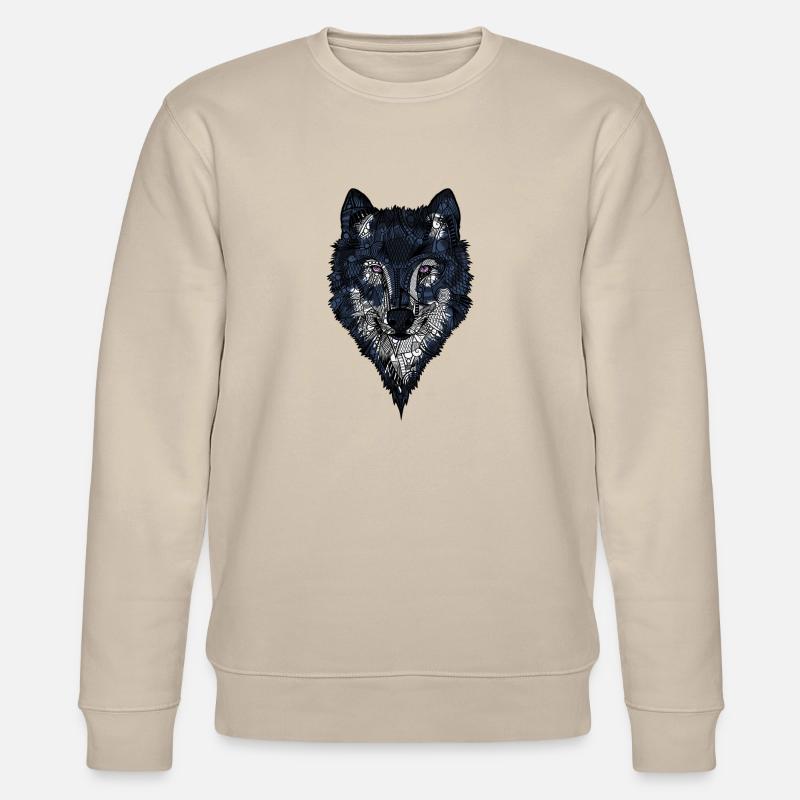 Wolf - Stanley/Stella Unisex Bio-Sweatshirt CHANGER  - Beige