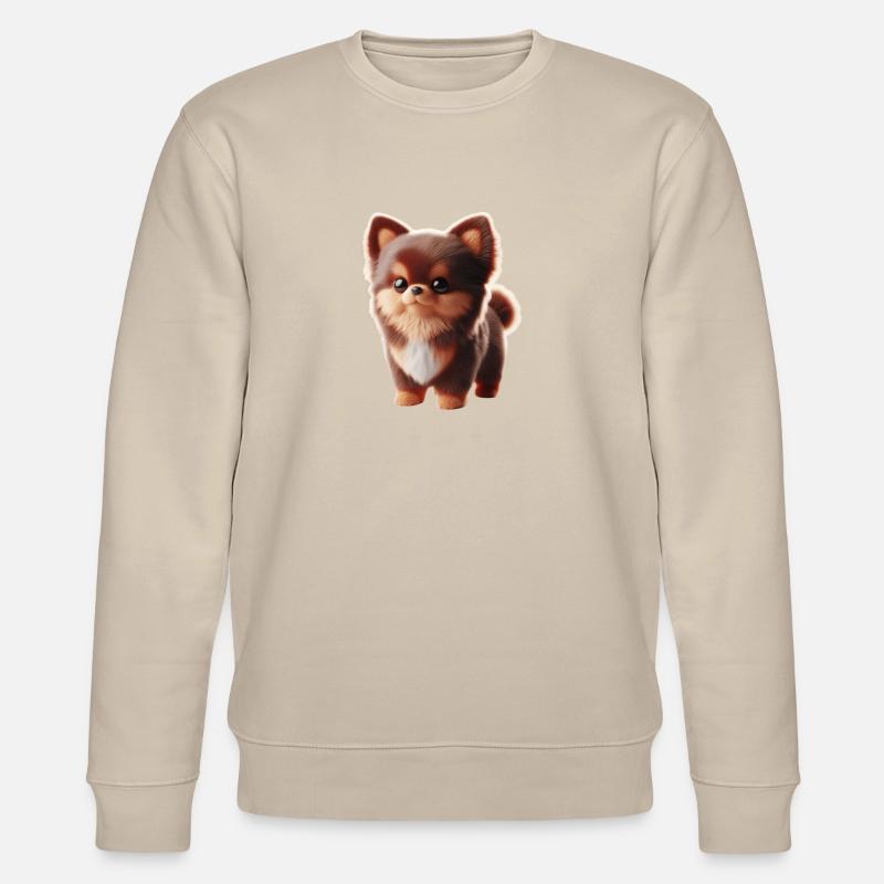 Petit chien mignon - Sweat bio CHANGER Stanley/Stella Unisexe - beige