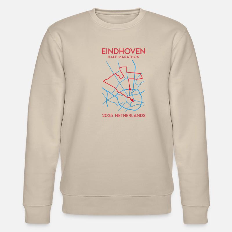 Eindhoven, Semi-marathon – 2025 - Pays-Bas - Sweat bio CHANGER Stanley/Stella Unisexe - beige