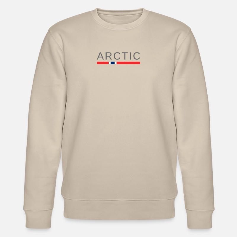 Das arktische Norwegen - Stanley/Stella Unisex Bio-Sweatshirt CHANGER  - Beige