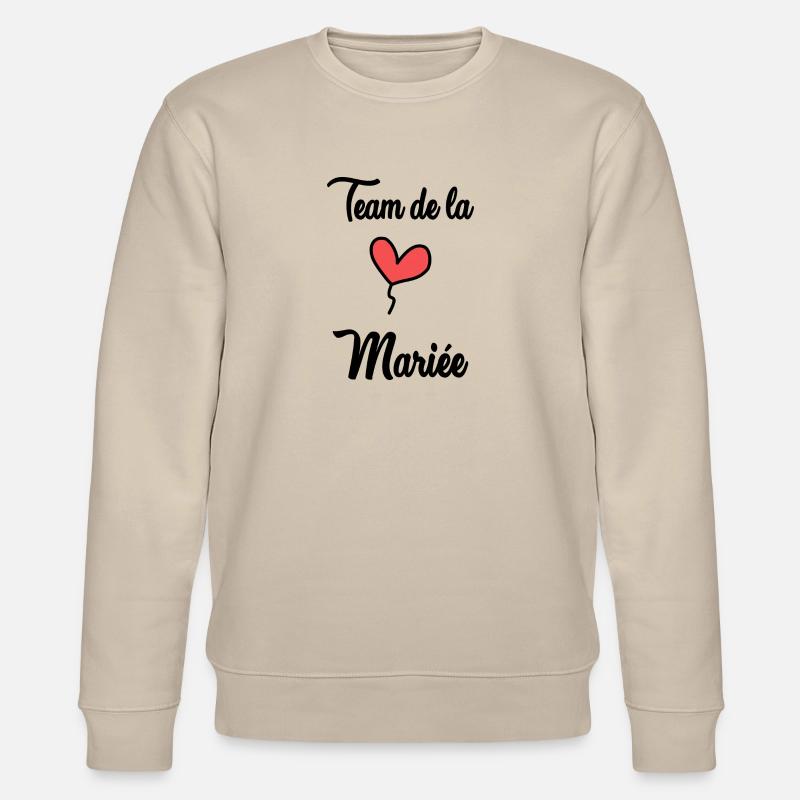 BRAUT-TEAM - Stanley/Stella Unisex Bio-Sweatshirt CHANGER  - Beige