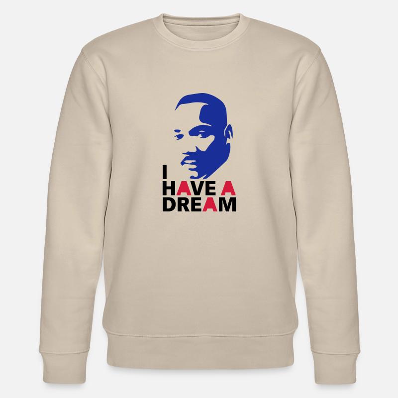 MARTIN LUTHER KING - Stanley/Stella Unisex Bio-Sweatshirt CHANGER  - Beige