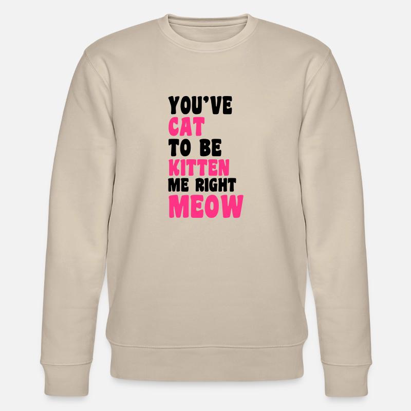 Meow - Stanley/Stella Unisex Bio-Sweatshirt CHANGER  - Beige