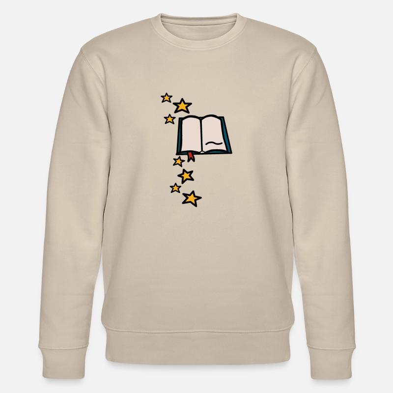 Magisches Buch - Stanley/Stella Unisex Bio-Sweatshirt CHANGER  - Beige