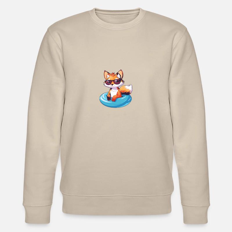 Fuchs Comic Cool - Stanley/Stella Unisex Bio-Sweatshirt CHANGER  - Beige