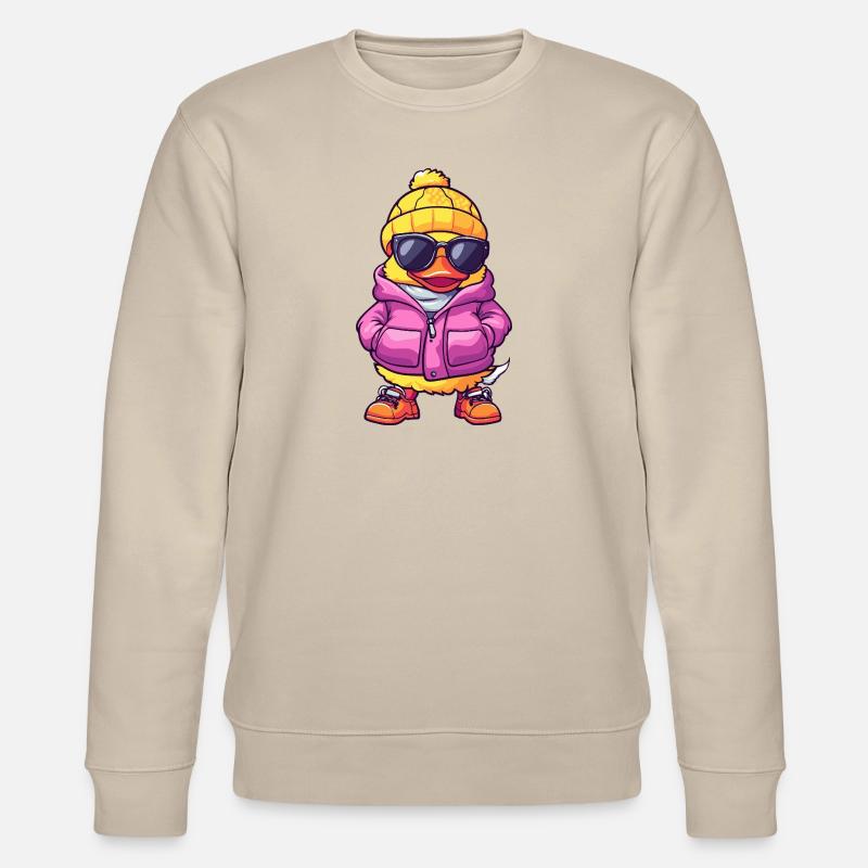 Bande dessinée cool de canard - Sweat bio CHANGER Stanley/Stella Unisexe - beige