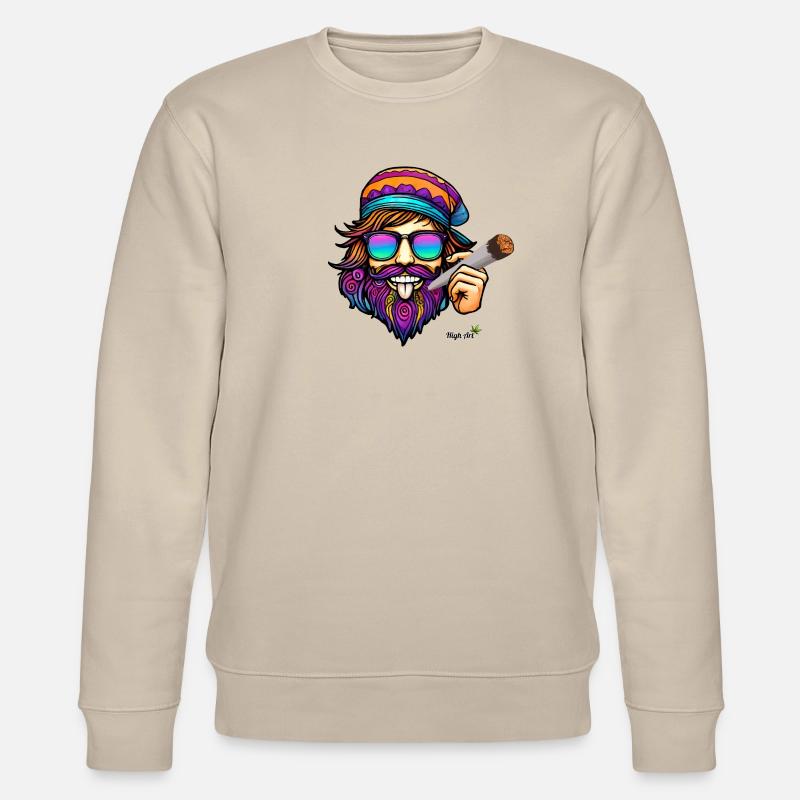 Kiffer Chillbert - High Art - Stanley/Stella Unisex Bio-Sweatshirt CHANGER  - Beige
